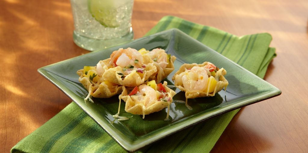 Shrimp and Mango Salsa Nachos