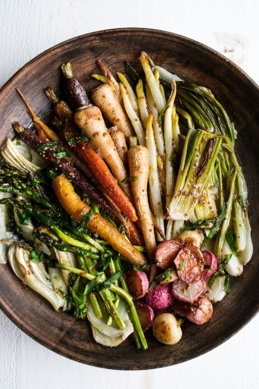 Simple Roasted Spring Vegetables