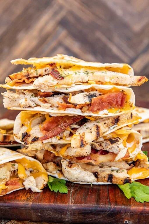 Slow Cooker Ranch Chicken Quesadillas