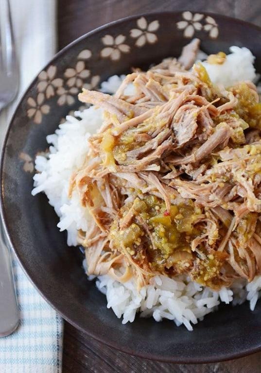 Slow-Cooked Pork in Tomatillo Sauce
