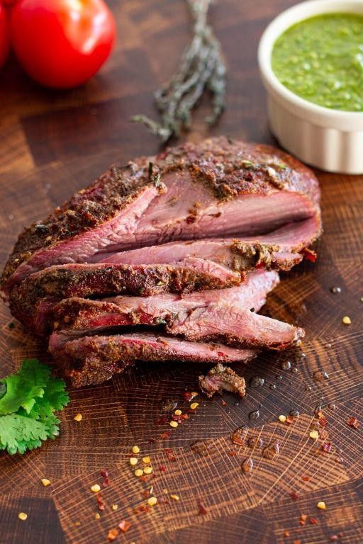 Smoked Elk Roast with Rosemary and Thyme