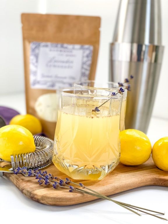 Smoked Lavender Lemonade Cocktail