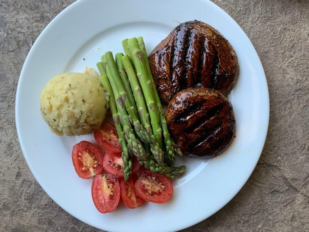 Smoked Portobello Mushrooms with Balsamic Glaze