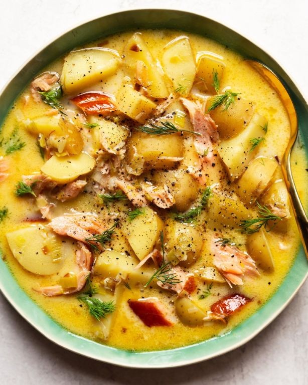 Smoked Salmon and Potato Soup