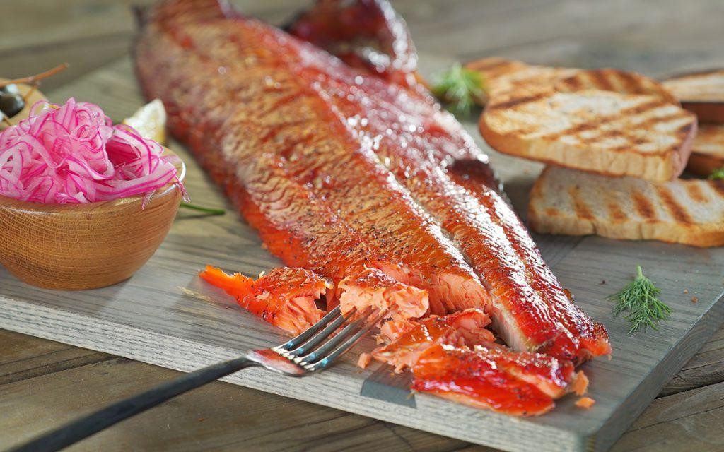Smoked Salmon with Maple Glaze