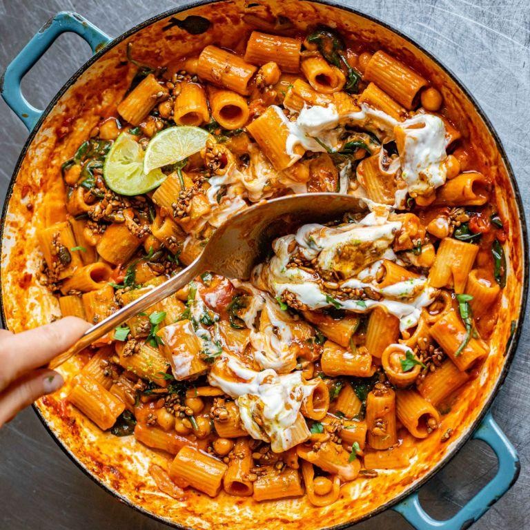 Smoky Chipotle Tofu Pasta