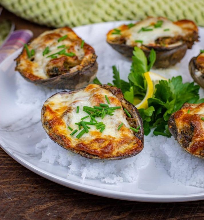 Smoky Clams Casino with Chipotle and Cheddar