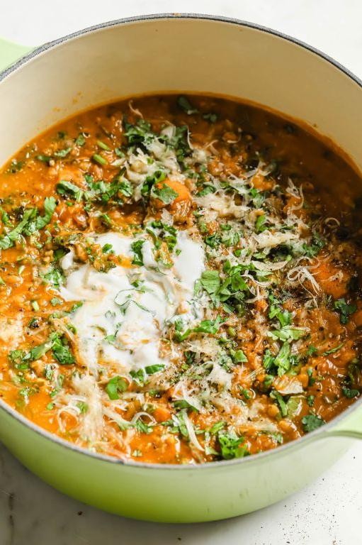 Smoky Red Lentil Soup with Paprika