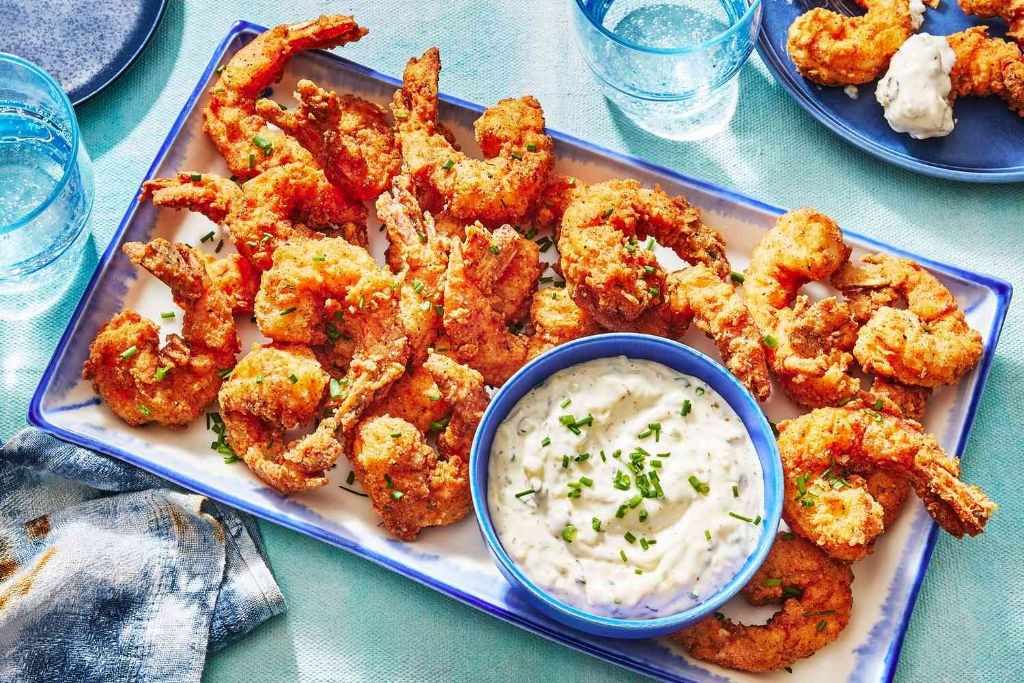 Southern-Style Batter Shrimp with Hot Sauce