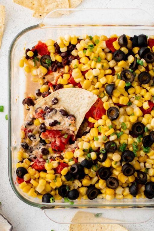 Southwest 7 Layer Salad with Black Beans
