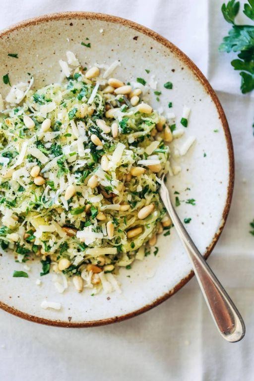 Spaghetti Squash with Garlic Herb Butter