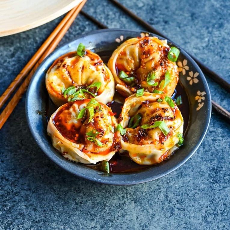 Spam and Sweet Chili Wontons