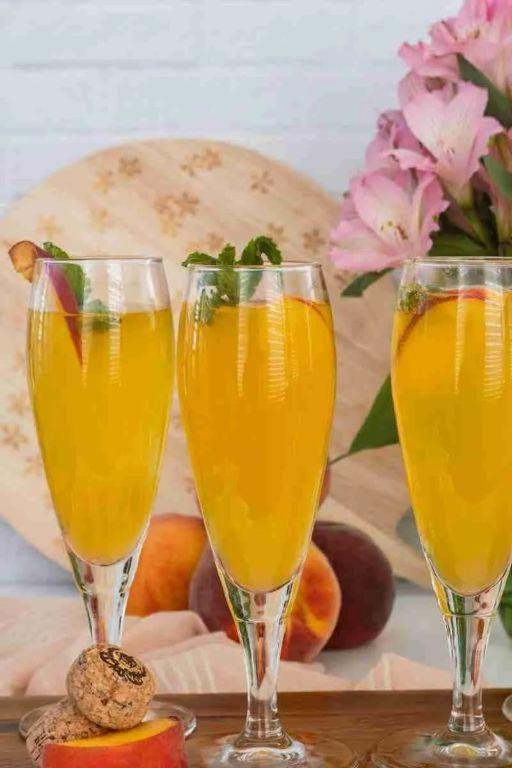 Spanish Cava Mimosa with Peach Nectar