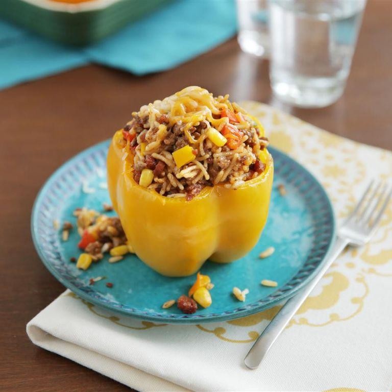 Spanish Rice Stuffed Bell Peppers