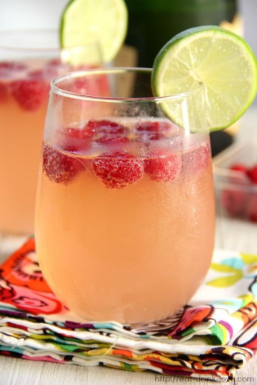 Sparkling Raspberry Vodka Punch