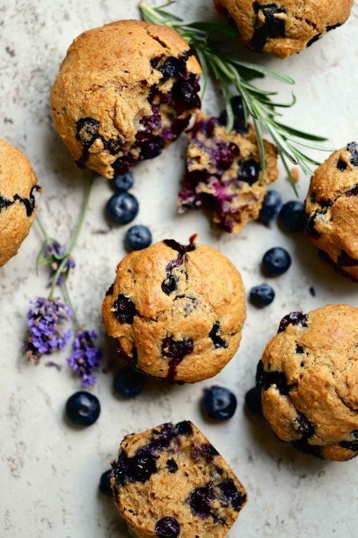 Spelt Flour Blueberry Muffins