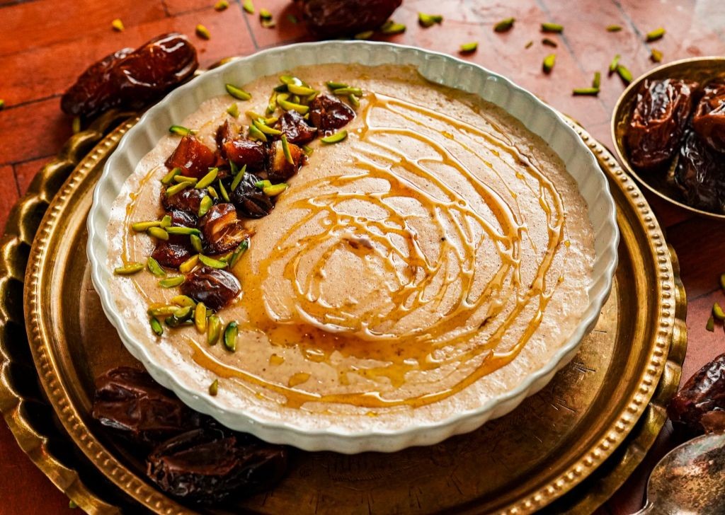 Spiced Barley Bread with Honey and Dates