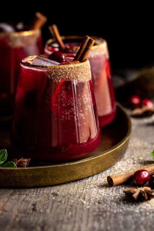 Spiced Cranberry Rum Punch