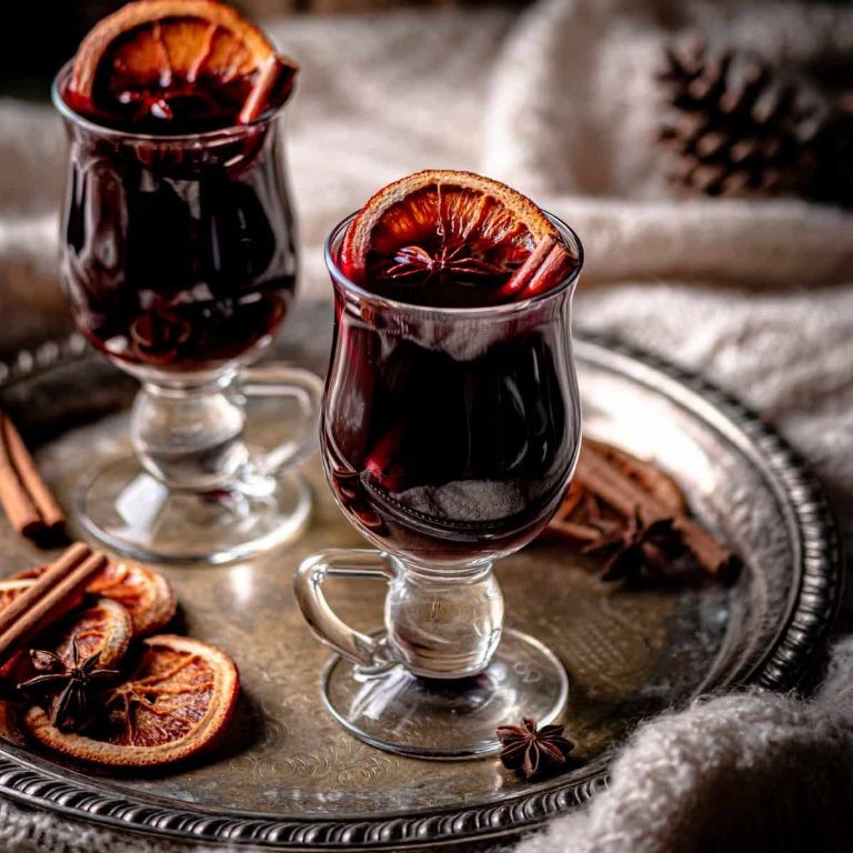Spiced Mulled Wine with Brandy