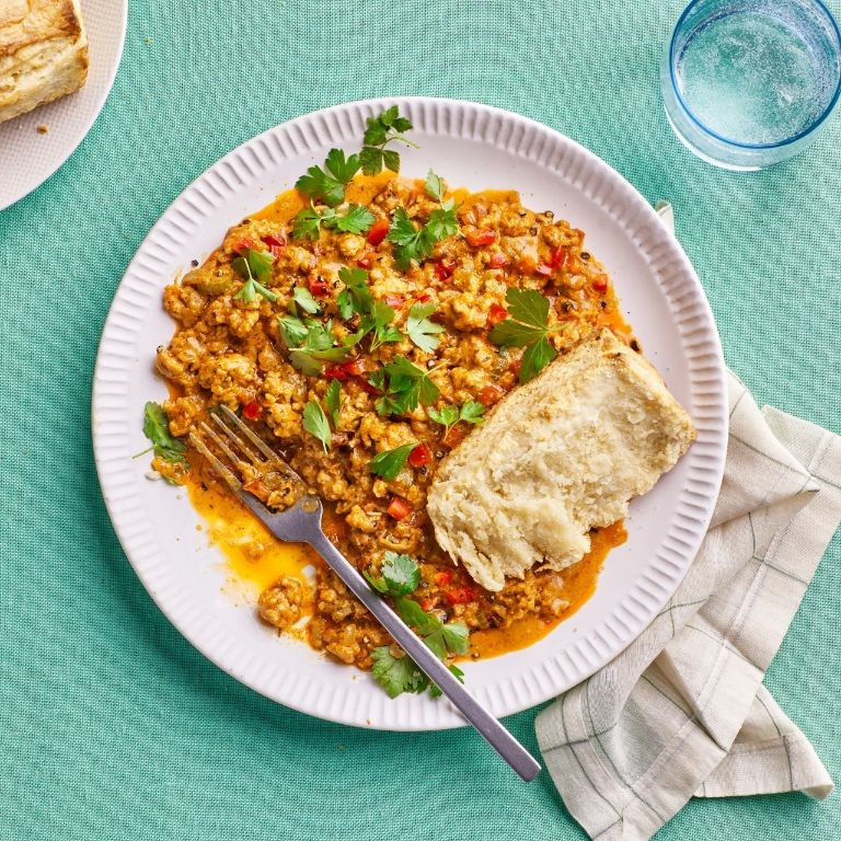 Spicy Cajun Chicken and Biscuit Bake