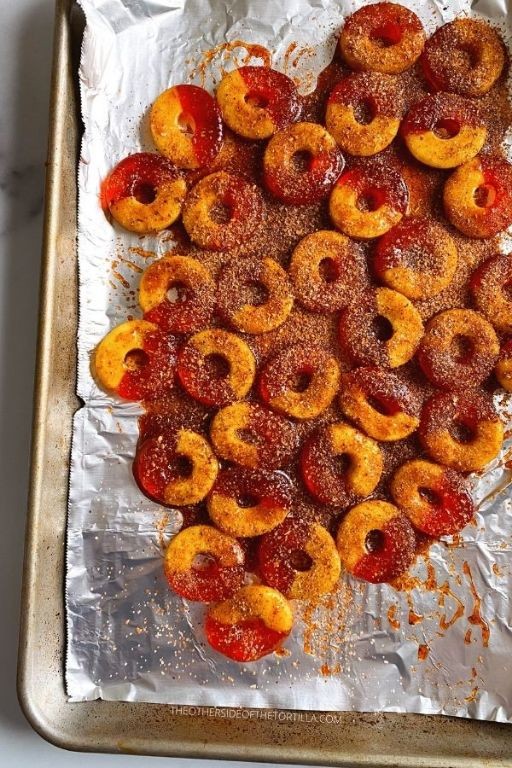 Spicy Chamoy Peach Cobbler
