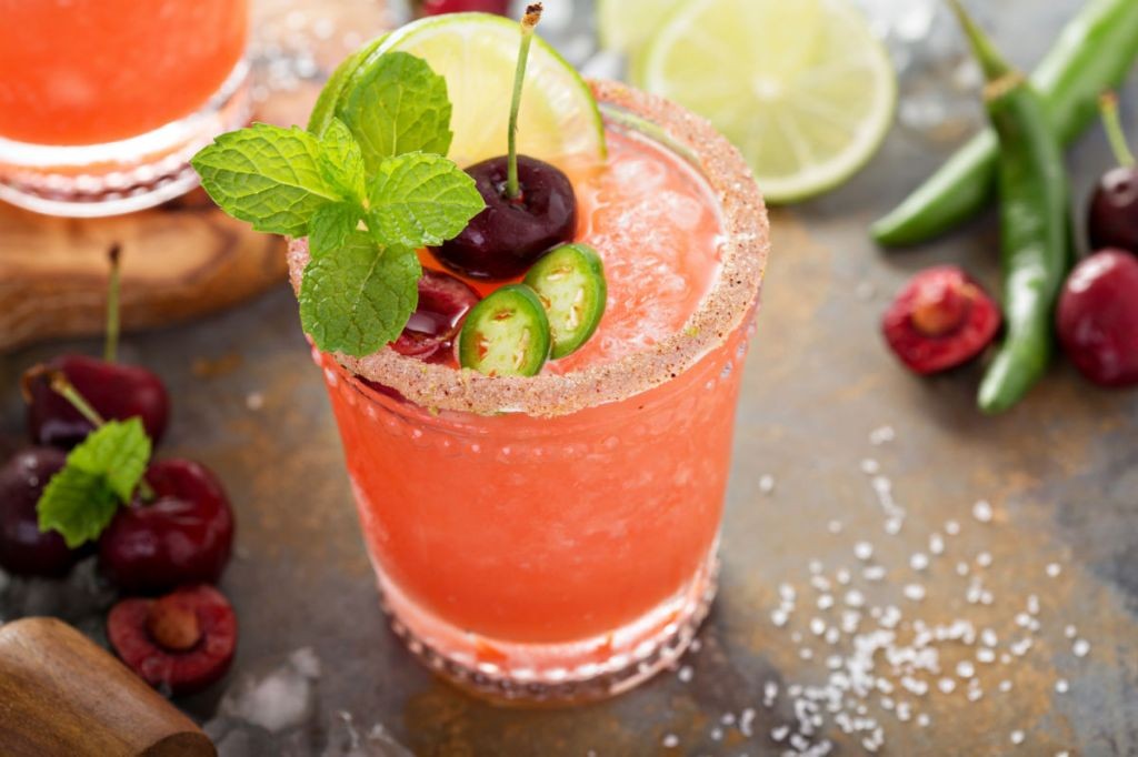 Spicy Cherry Lime Margarita
