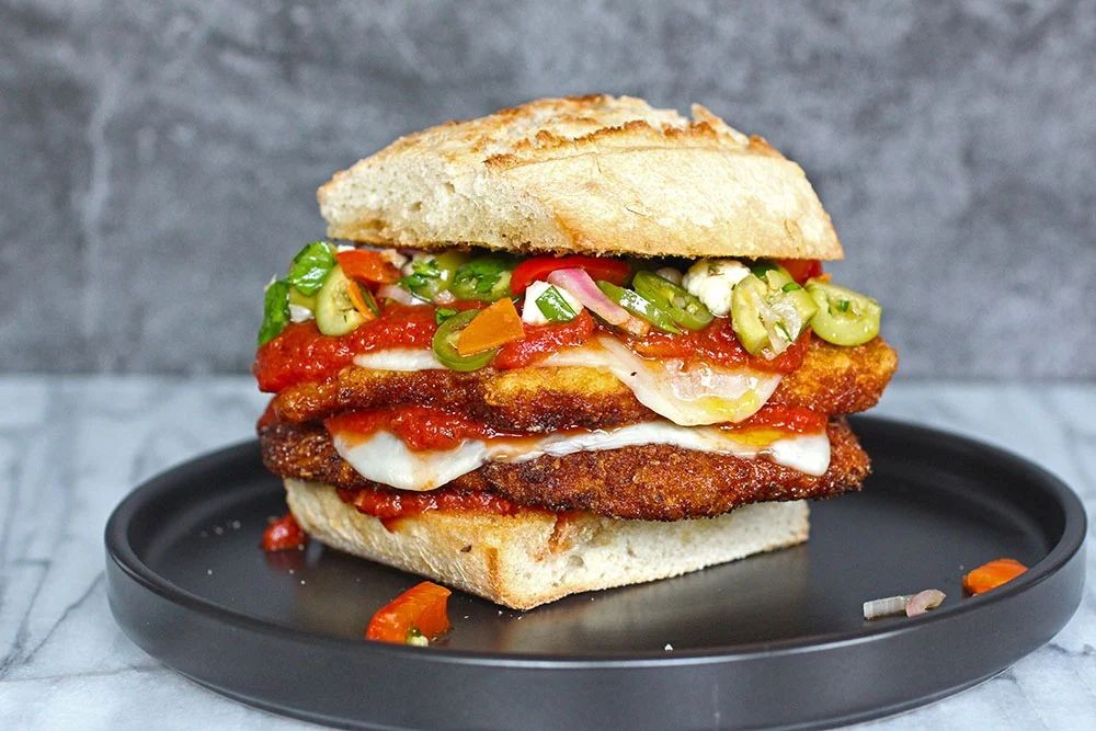 Spicy Chicken Parmesan Sub with Jalapeños