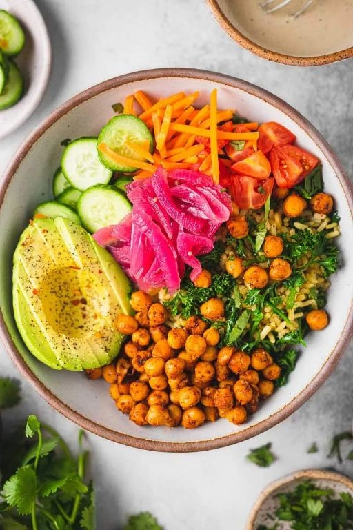 Spicy Chickpea and Avocado Protein Bowl