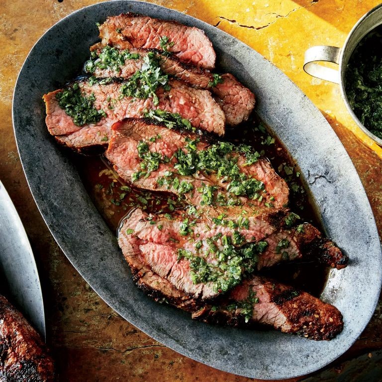 Spicy Chimichurri Rubbed Tri-Tip Steak
