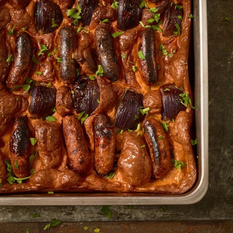 Spicy Chorizo Toad in the Hole