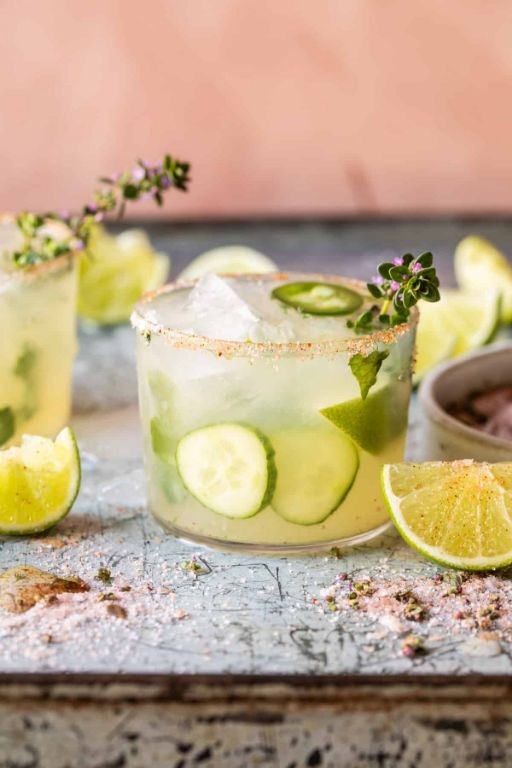 Spicy Cucumber Mint Margarita
