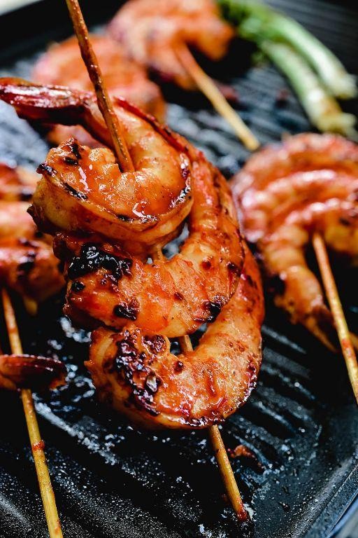 Spicy Grilled Shrimp Skewers