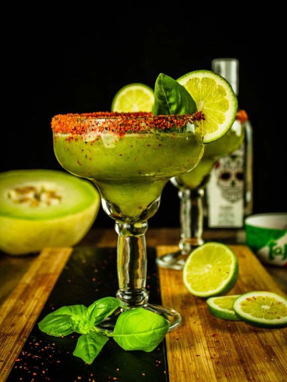 Spicy Honeydew Melon Margarita