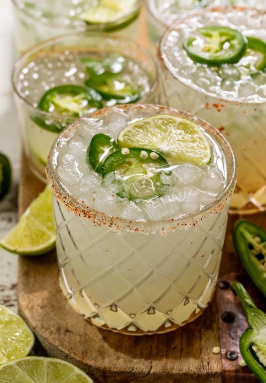 Spicy Jalapeño Margarita with Lime Zest