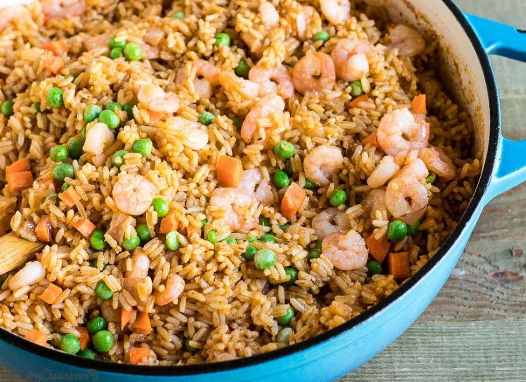 Spicy Jollof Rice with Shrimp