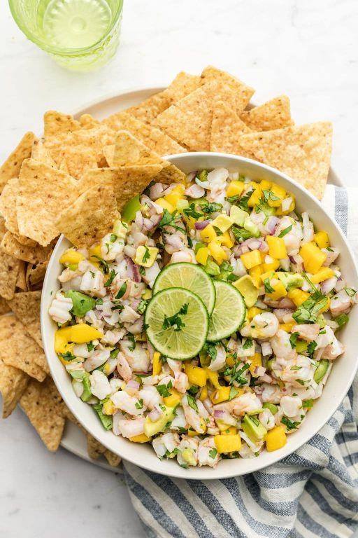 Spicy Mango Shrimp Ceviche
