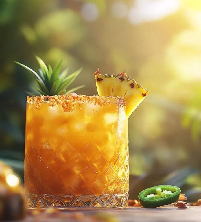 Spicy Pineapple Rum Punch