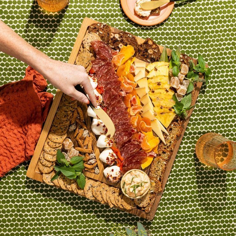 Spicy Salami and Cheese Charcuterie Board