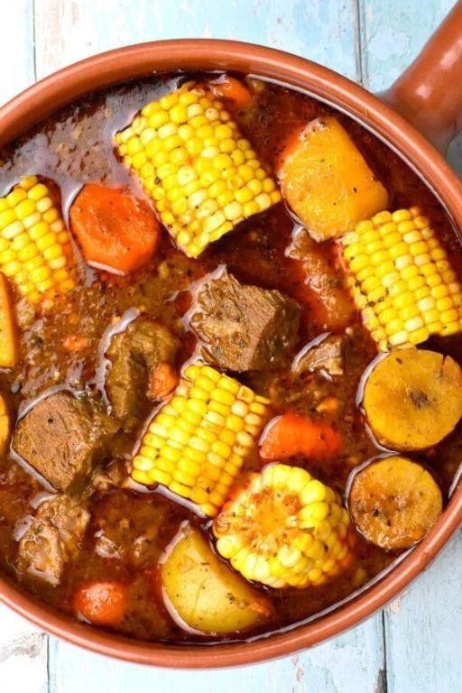 Spicy Sancocho with Scotch Bonnet Peppers