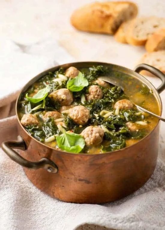 Spicy Sausage and Kale Wedding Soup