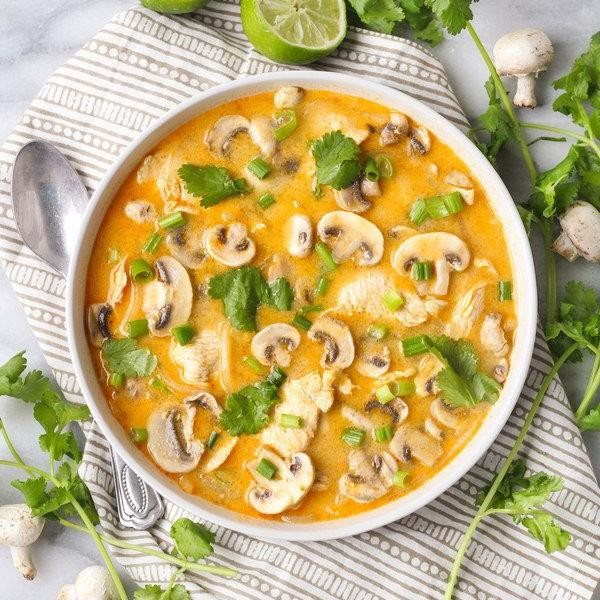 Spicy Thai Coconut Chicken Soup