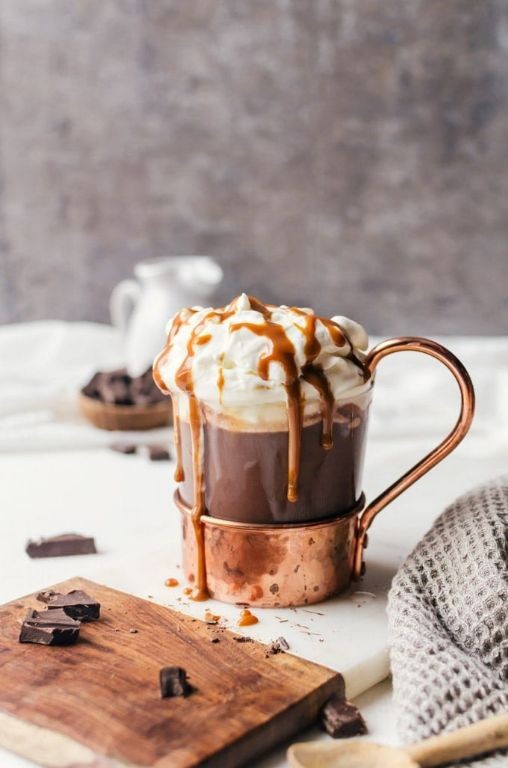 Spiked Bourbon Cream Hot Chocolate