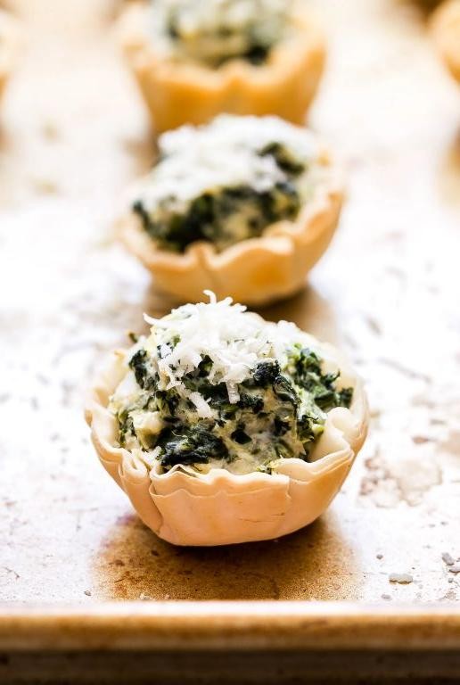 Spinach and Artichoke Phyllo Cups