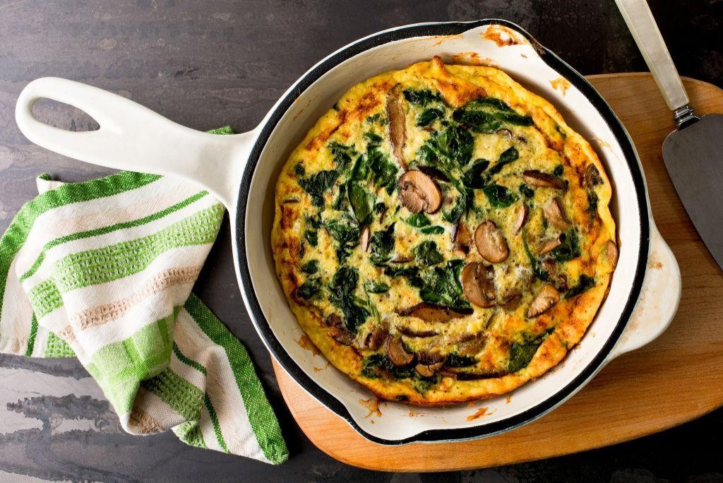 Spinach and Mushroom Frittata