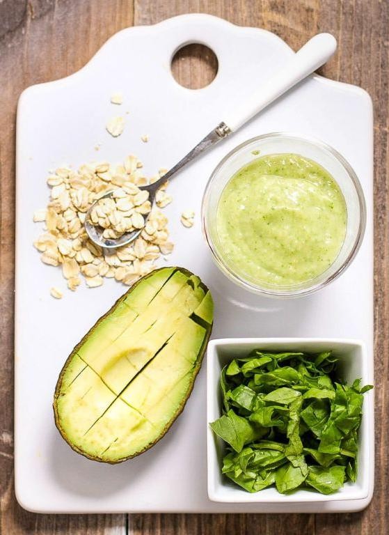 Spinach and Oat Baby Cereal