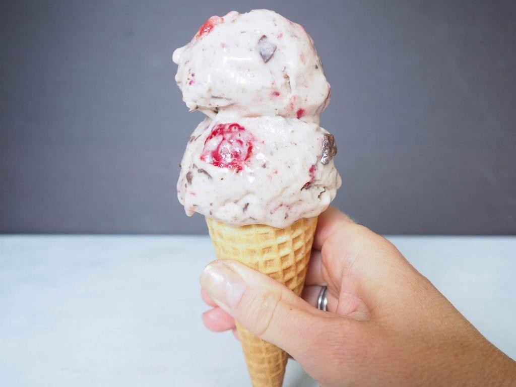 Strawberry Coconut Nice Cream