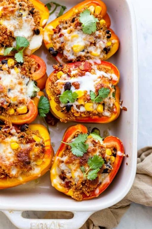 Stuffed Bell Peppers with Quinoa and Vegetables
