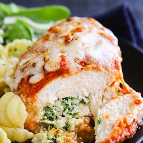Stuffed Chicken Parmesan Sub with Ricotta and Spinach