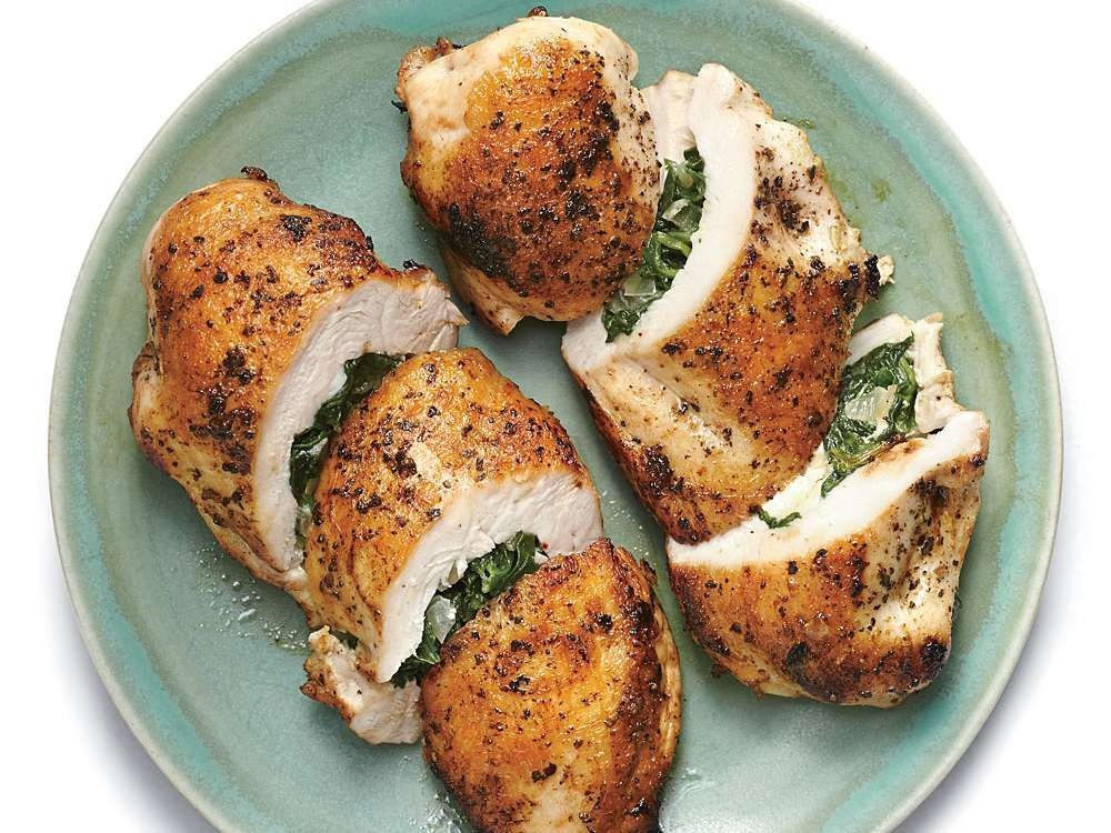 Stuffed Spinach and Feta Chicken Breast