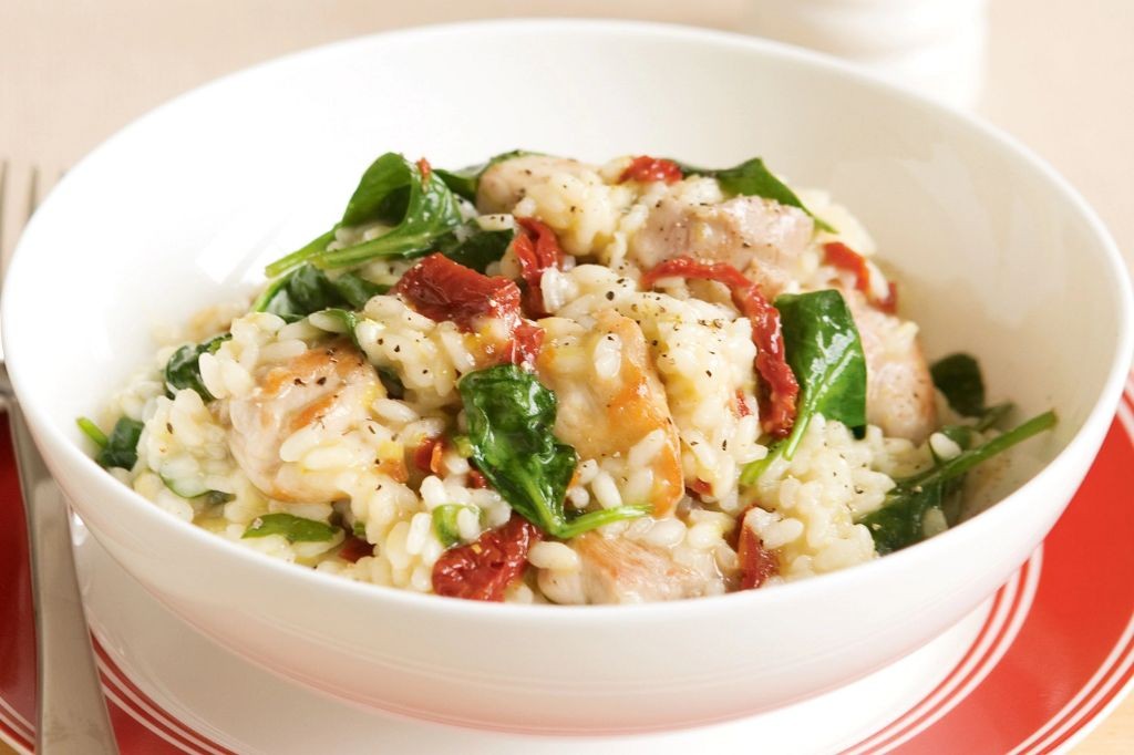Sun-Dried Tomato and Chicken Risotto